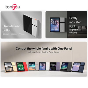 Tongou สวิตช์ติดผนังอัจฉริยะ, หน้าจอแสดงผล3.5นิ้ว Wifi Wifi Wifi Wifi Wifi Wifi IR 1/2/3/4แก๊งควบคุมโดยแอป Tuya Alexa - Product Image 3