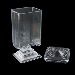 单隔层塑料容器化妆品美甲去除剂纸储物盒，用于指甲擦拭透明盛装盒 - Product Image 3