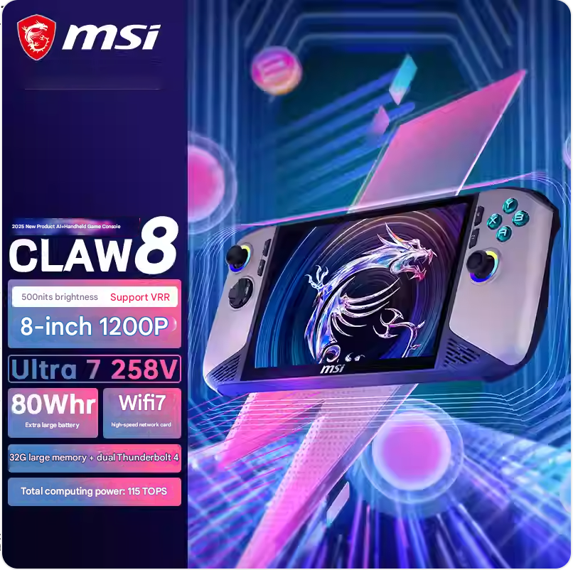 Claw8-027/Ultra7-258V/32GB+1TB/8inch FHD 120Hz