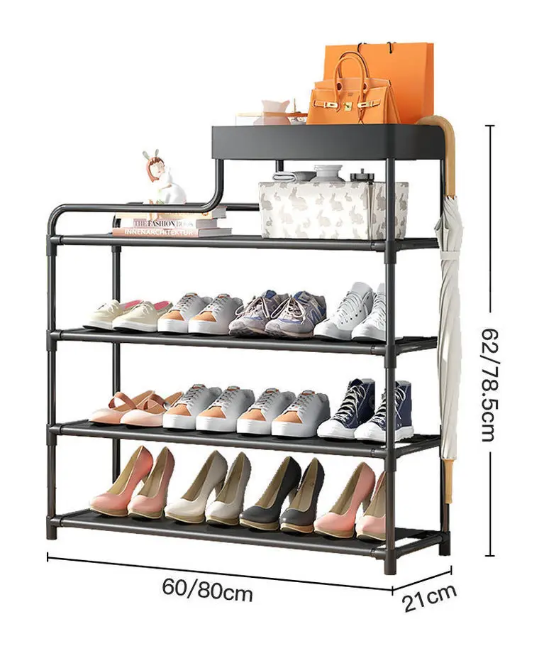 بسيطة تصميم المنزل حذاء رف سلة التخزين المنظم الفضاء توفير المحمولة تخزين الأحذية الرف