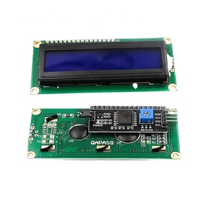 Stock nuevo LCD 1602A 5V pantalla azul código blanco luz negra con IIC / I2C 16x2 módulo de Monitor LCD LCD1602