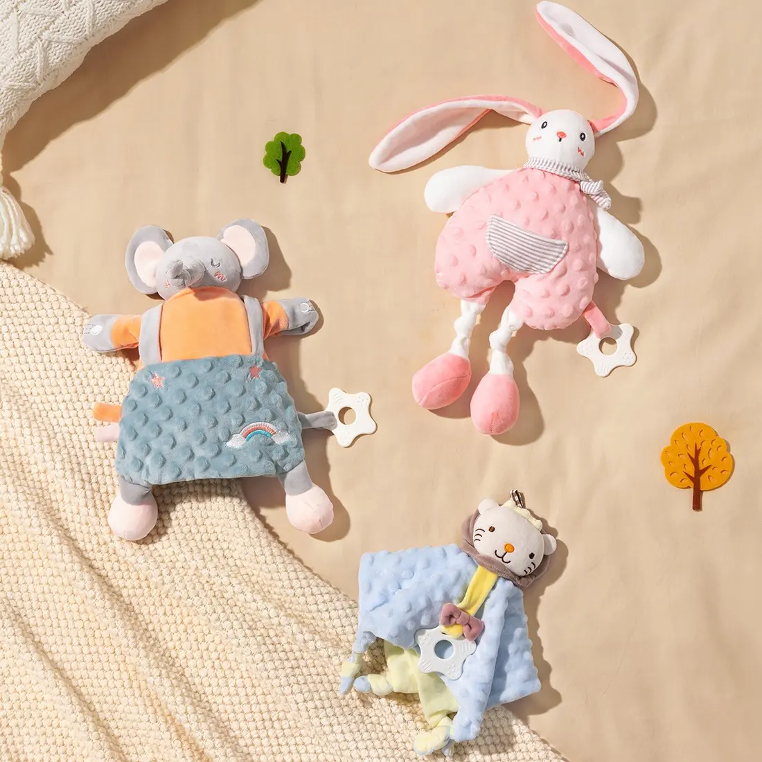 Toptan peluş doldurma oyuncak sevimli karikatür hayvan çocuk oyuncakları uyku peluş doldurma oyuncak yüksek kalite bebek yatıştırıcı bebek