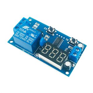 Modülü DC12V sonsuz döngüsü gecikme zamanlama zamanlayıcı röle kapalı anahtarı döngü modülü ile LED ekran