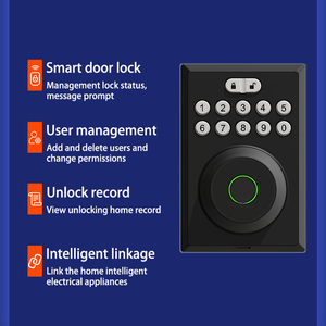 Yüksek güvenlik dijital kendinden kilitleme akıllı tuş takımı şifre anahtarı Bluetooth sürgü akıllı kapı kilidi - Product Image 4