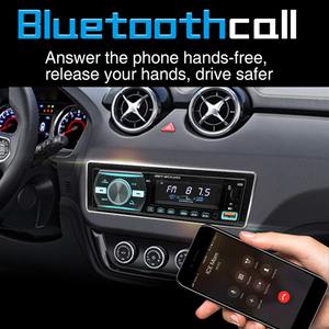Araba radyo 1 Din araba Mp3 oynatıcı 7 açık renk Autoradio BT 2USB SD AUX ses FM verici RDS Handsfree stereo mp3 - Product Image 5