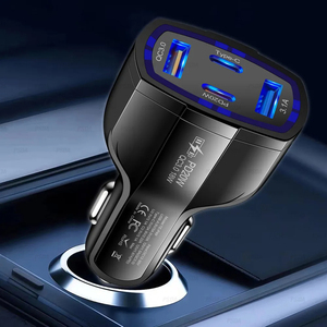 2个USB 2PD车载充电器适配器快速充电53W USB C车载充电器型点烟器USB充电器适用于苹果/安卓/三星 - Product Image 3