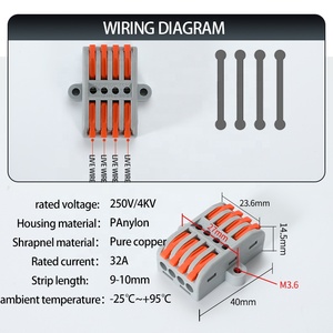 PA Nylon cách điện thiết bị đầu cuối chống cháy, dây đơn giản và nhanh chóng, nói lời tạm biệt với các mối nguy hiểm điện, nhiều mô hình - Product Image 4