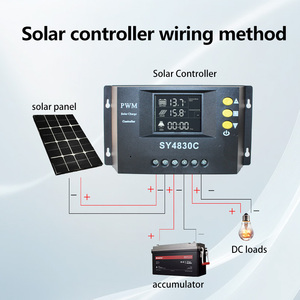 Controlador de carga solar inteligente 12/24/36/48V 30A20A10A PWM de alta calidad con pantalla LCD directo de fábrica china - Product Image 2