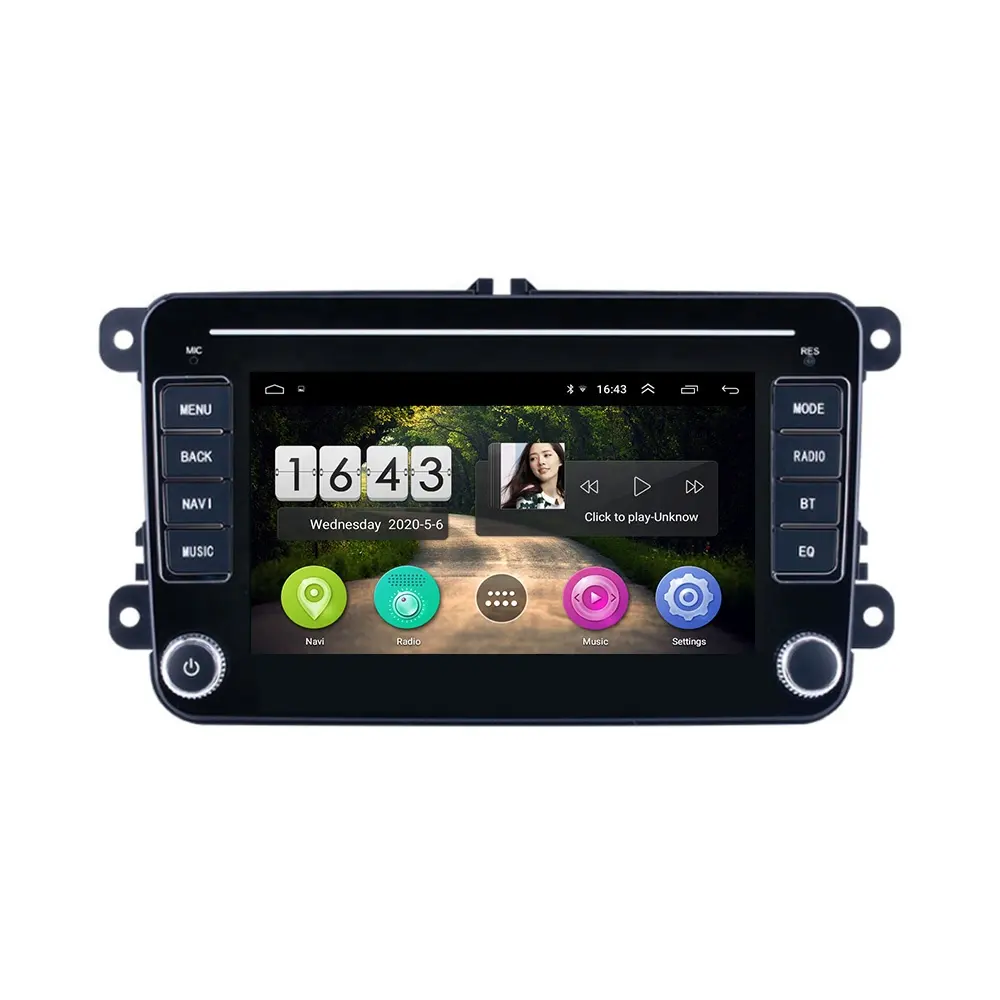 Autoradio 2 Din Android GPS pour VW / Volkswagen Skoda Octavia golf 5 6 touran passat B6 polo Jetta 1 + 16GB Car stereo
