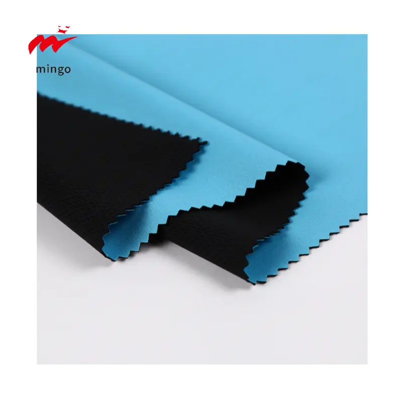 3 lapisan tahan air Softshell 100D TPU dilapisi Polyester Spandex kain peregangan terikat kain bulu Polar fungsional