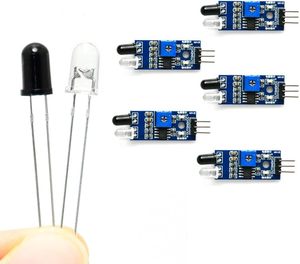 Emisor de infrarrojos fotoeléctrico y receptor Ir Diodo Obstáculo Infrarrojo 360 grados Ir Infrarrojo Módulo de sensor de evitación de obstáculos