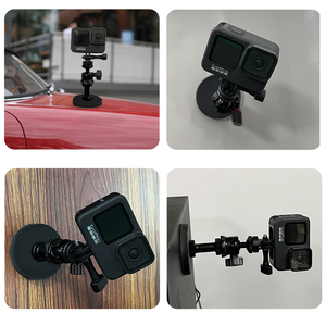 Magnetic Camera <strong>Mount</strong> with Mini Universal Head, Magnetic <strong>Mount</strong> Base Stand with <strong>1</strong>/<strong>4</strong>&quot; Thread Compatible with GoPro Hero Cameras - Product Image 5
