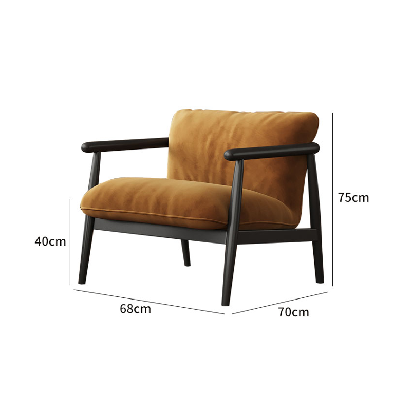 Jaune gingembre - givré - trépied en acier au carbone