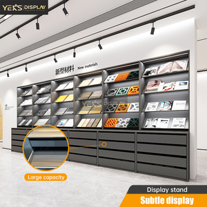 Im lặng tùy chỉnh kim loại gạch đá gỗ tủ trưng bày Giá trượt Kệ yeks TL-11 cho showroom Sàn Mẫu triển lãm - Product Image 6