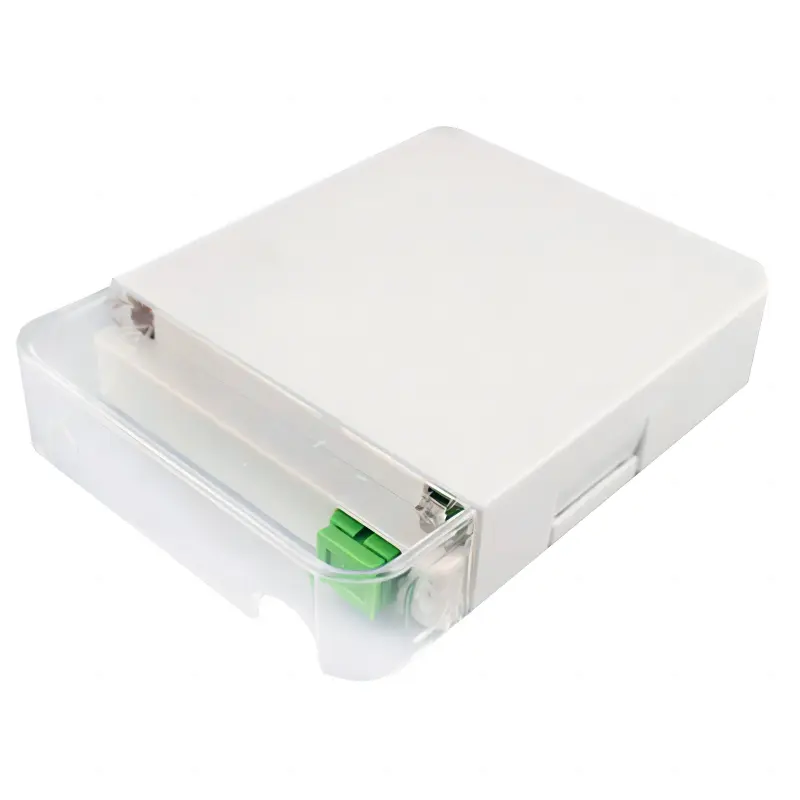 FTTH-caja de terminales de acceso de fibra óptica para interiores, adaptador de 2 núcleos, ATB3101, adaptador con conector SC, APC, LC, APC, adaptador dúplex de 1m, G652D, SM MM