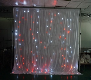 DMX Control LED Stern vorhang RGB Stern Stoff für Hochzeit Stage Show Church - Product Image 5