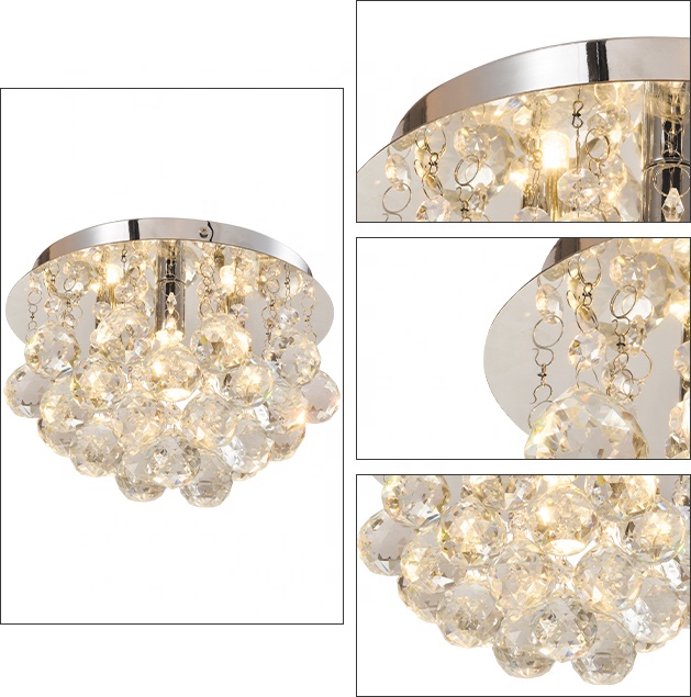 crystal ceiling light for living room modern