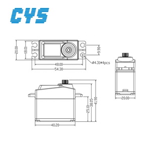 CYS-BLS5115 servo digitale ad alta coppia Servo senza spazzole da 15Kg per modelli RC