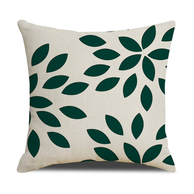 Nordic Home Decor Pillowcase Office Car Cushion Custom Digital Printing Linen Geometric Cushion Cover