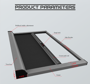 Factory Custom facile installare il tipo di fibbia Roll Up insetto antipolvere antizanzare - Product Image 3