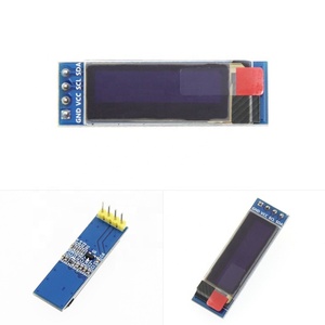 0.91 pollici AMOLED bianco blu <span class=keywords><strong>OLED</strong></span> 128*32 <span class=keywords><strong>LCD</strong></span> <span class=keywords><strong>Display</strong></span> <span class=keywords><strong>LED</strong></span> modulo SSD1306 IIC comunicare