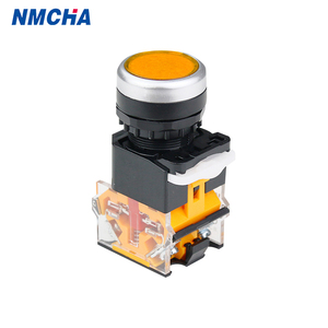 LA38-11BN 220V interruttore a pulsante di auto-Reset momentaneo a testa piatta interruttore in plastica da 22mm con corrente Max. 10A e livello IP55 - Product Image 5