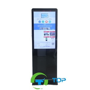Tek sürüm lobi çoklu kiosk kat ayakta 1920X1080 LCD ekran dokunmatik ekran fotoğraf kabini kiosk