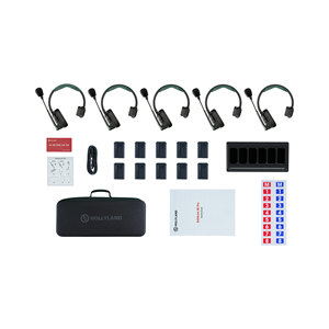 Solidcom SE Pro 5S <strong>5</strong>-Person Broadcast <strong>Intercom</strong> <strong>System</strong> with Noise Cancelling Headset 400m Transmission Range - Product Image 1