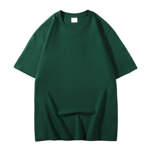 Gemi hazır 260gsm ağır pamuk erkek <span class=keywords><strong>Fit</strong></span> katı ekip boyun Unisex için kısa kollu tişört Streetwear boy T-shirt