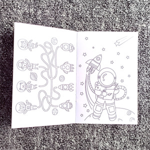 Dış mekan astronotları çocuk boyama kitabı baskısı - Product Image 3
