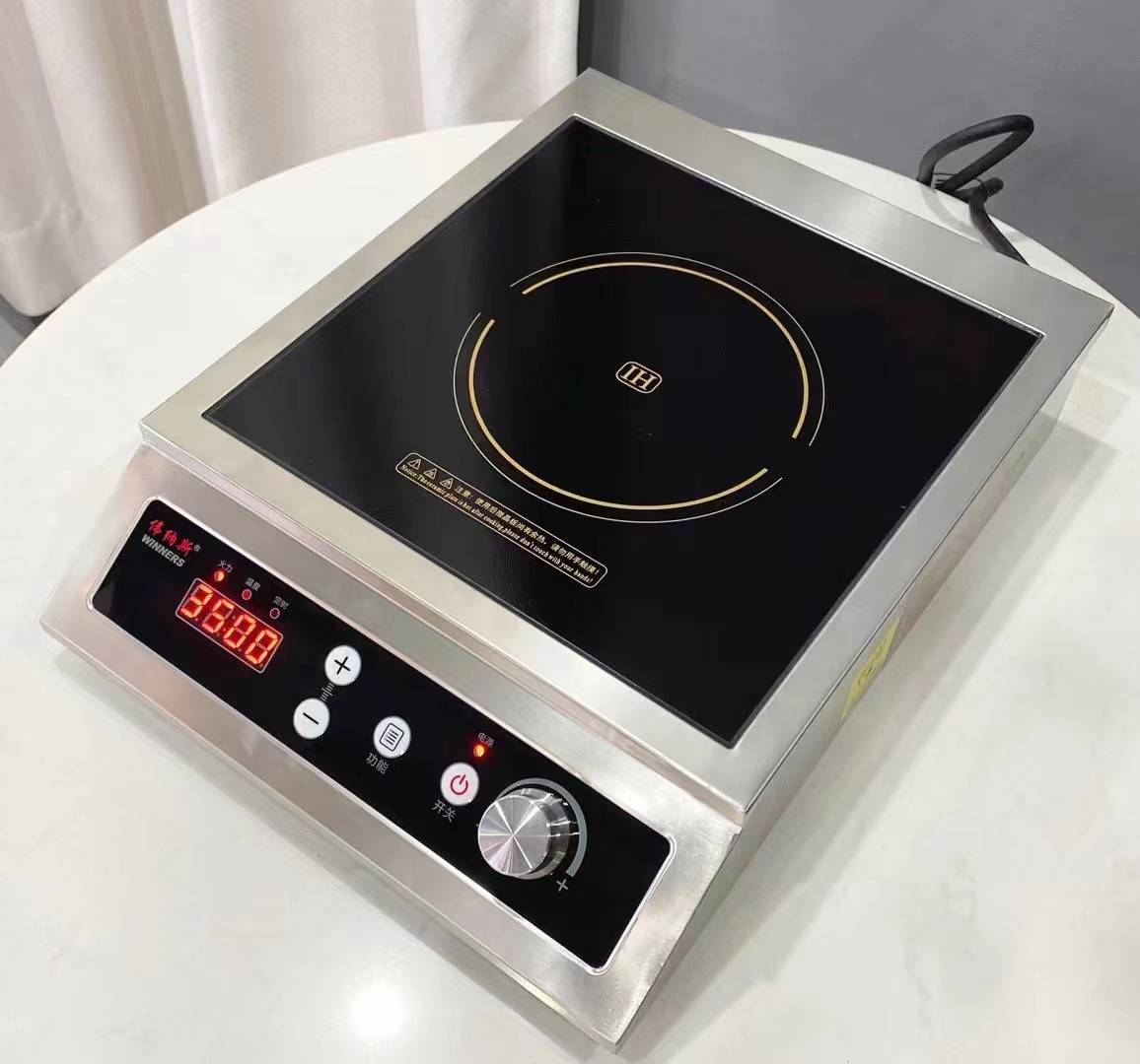 220V/3500W plat tout l'acier