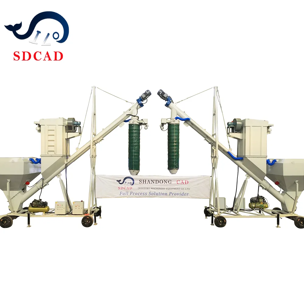 SDCAD 브랜드 벌크 텔레스코픽 장치 모바일 벌크 트럭 적재 시스템 벌크 재료 적재 하역