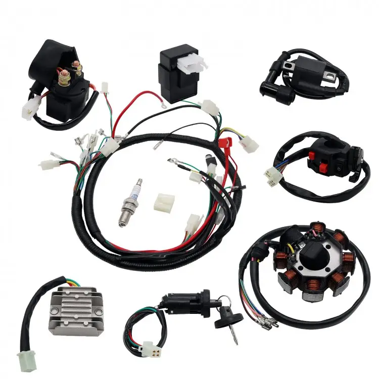 ATV Wiring Harness Full Electrics Wiring Harness Kit für ATV 150/200/250CC Stator CDI