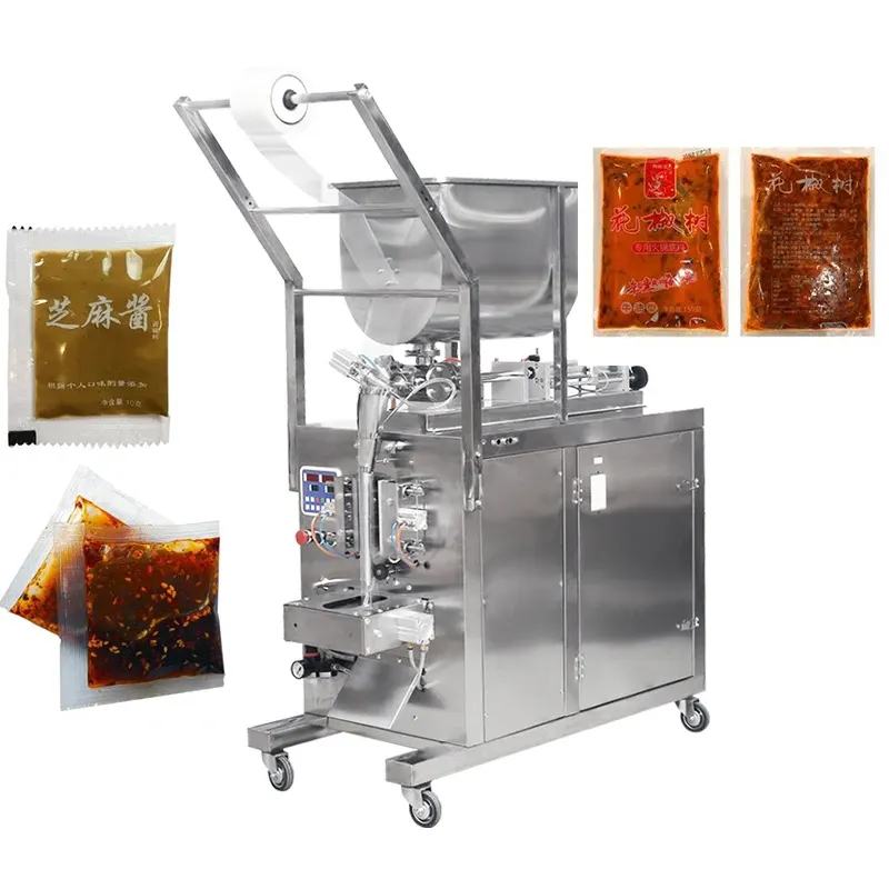 Hoge Kwaliteit Volautomatische Ketchup Verpakkingsmachine Curry Salade Pinda Ketchup Verpakkingsmachine Groothandel