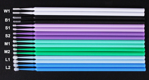 100 adet renkli kirpik aşılama temizleme pamuklu çubuk makyaj aplikatörü kozmetik araçları fırçalar - Product Image 3