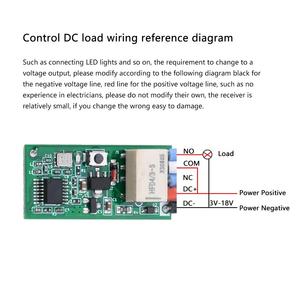 3V-18V 433MHz telecomando Wireless modulo LED piccolo apparecchio ASK/OOK Multi-funzione telecomando interruttore - Product Image 4