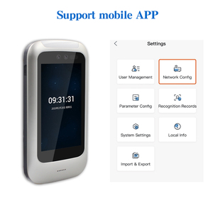 3000 utenti 5 pollici Touch Screen riconoscimento facciale presenze WiFi Software per PC/Cloud TCP IP Phone APP Card sistema di controllo accessi