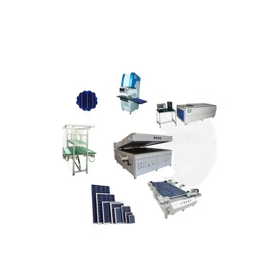 خط إنتاج صغير لماكينات تجميع الطاقة الشمسية الكهروضوئية اليدوية بقدرة 1 ميجا وات لصنع الألواح الشمسية