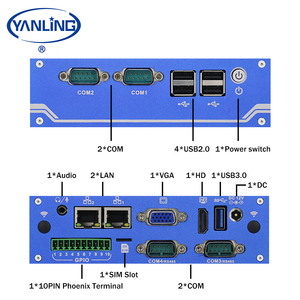 DIN Rail Small Mini <strong>Computer</strong> Cel-eron J1900 Dual LAN TPM2.0 RS232 RS485 Industrial Mini PC Win10 <strong>Linux</strong> - Product Image 3