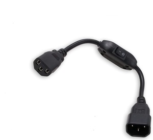 IEC320 C13 C14 Power Supply Cable Cord with Switch on Off for Guitar Pedalboard UPS Monitor <strong>Computer</strong>, 125V/10A 250V/6A 35cm - Product Image 1