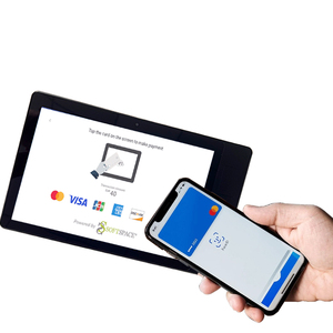Android 14 NFC tablet POS 10 inç dokunmatik ekran temassız ödeme bağış kiosklar NFC okuyucu ile android tablet ödemek için dokunun