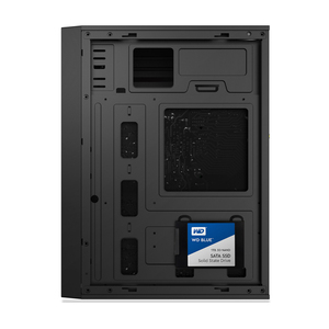 ATX PC Tower Gabinete de computadora Lado abierto Ventana de vidrio Malla Panel frontal Caja de juegos de computadora Ventiladores RGB y USB3.0 y gabinete de PC de audio - Product Image 3