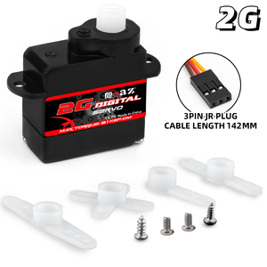 RCXAZ 2g 3.7g 4.3g 8g 17g 21g mikro dijital Servo JR fiş Mini Servo Motor RC araba sabit kanatlı uçak Robot aksesuarları için - Product Image 6