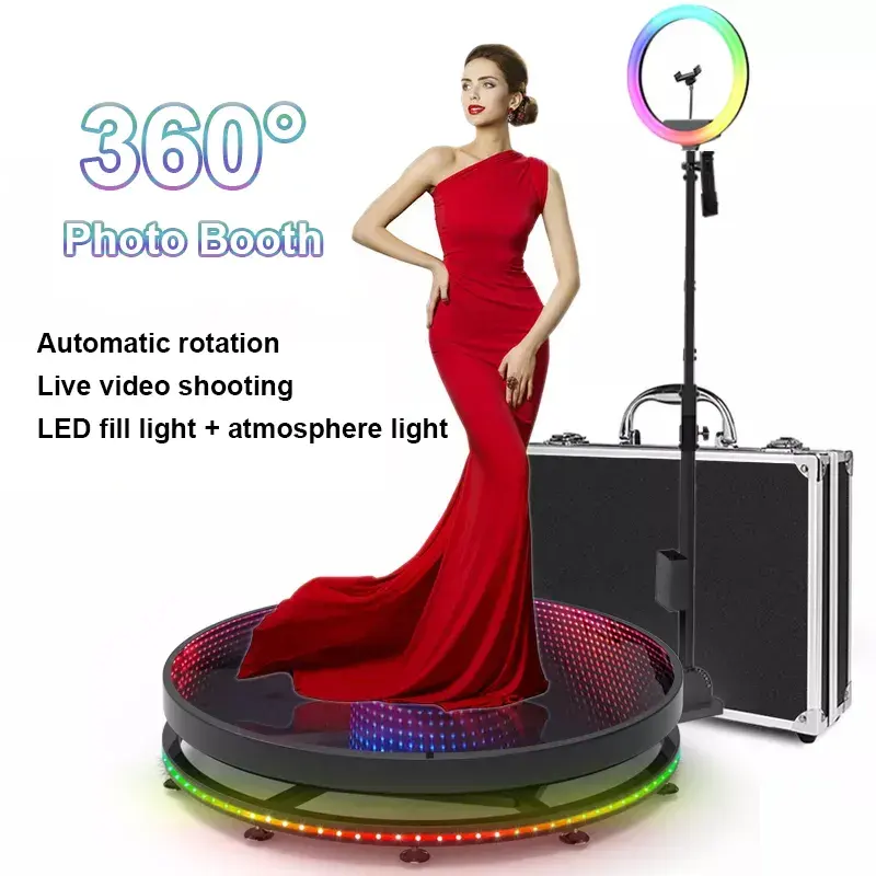 Igracelite Professional ไฟฟ้า 360 องศาบูธภาพถ่ายฉากหลัง PRICE 360 กล้องวิดีโอ Photobooth สําหรับงานแต่งงานงานปาร์ตี้