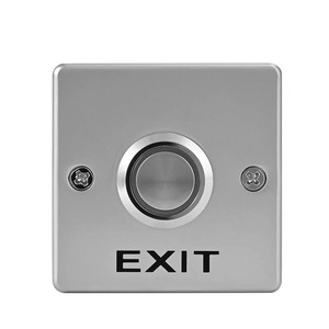 Pulsante Push to Exit in lega di zinco resistente con indicatore a LED IP65 per sistemi di sicurezza per porte commerciali - Product Image 1