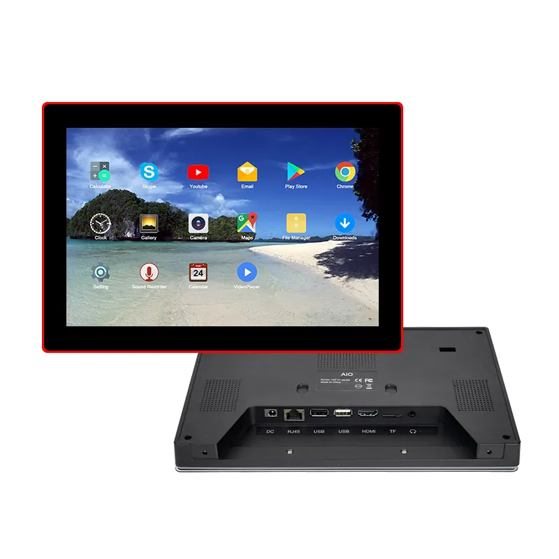 10 Inches Meeting Room Booking Digital Signage Conference All In One PC Wall Mount Tablet POE