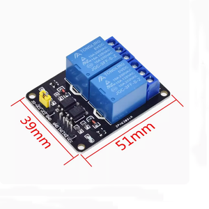 โมดูลป้องกันรีเลย์2ช่องสัญญาณ5V 12V พร้อมออปโต้คัปเปลอร์บอร์ดขยายทริกเกอร์ระดับต่ำแบบแอคทีฟประเภทผลิตภัณฑ์ - Product Image 2