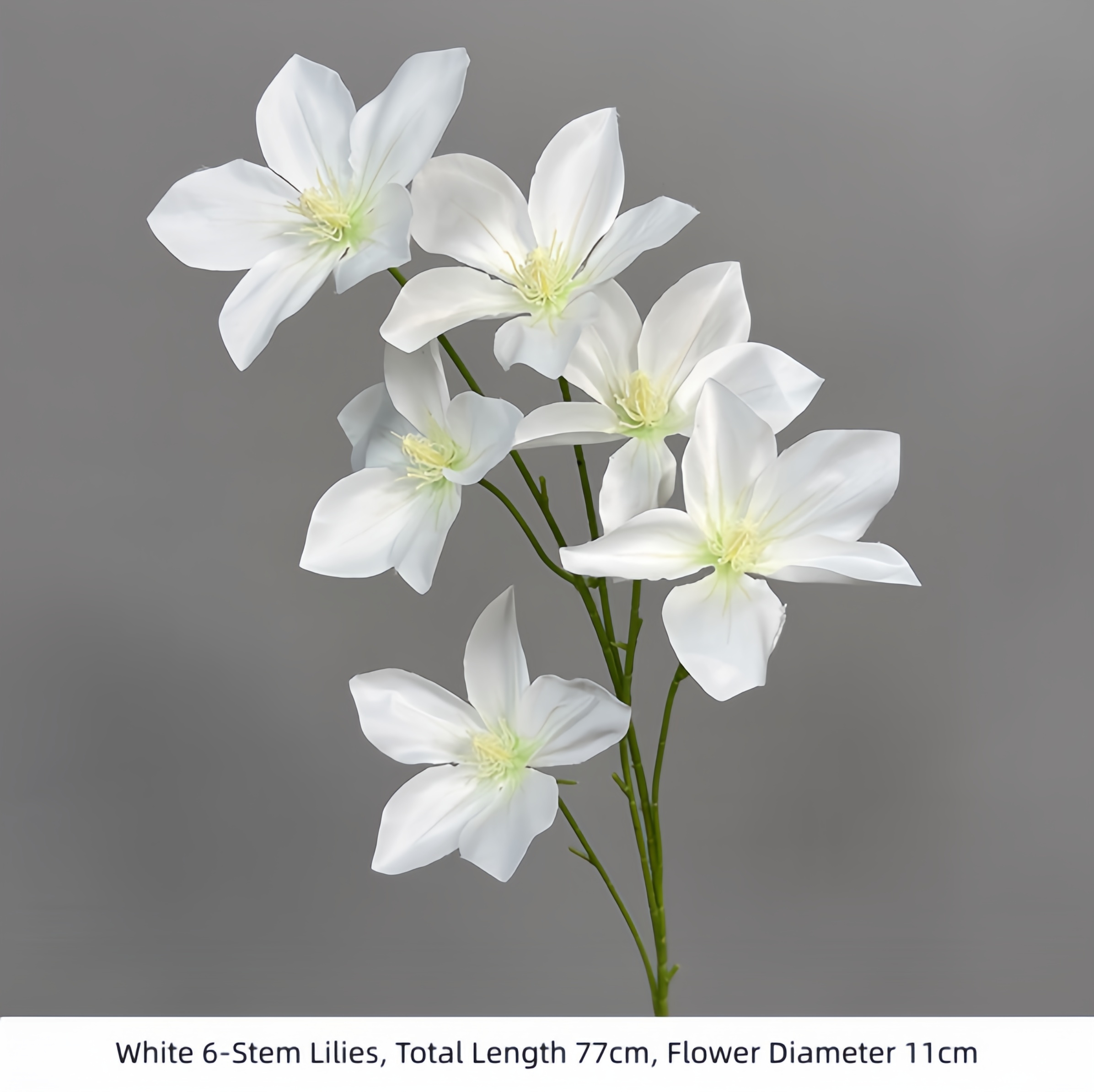Lys blancs à 6 tiges