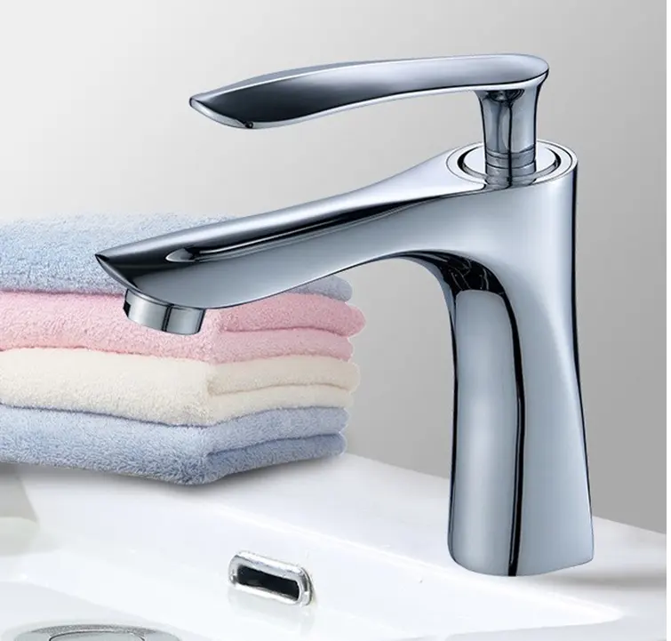 Basin Water Saving Faucet Fashion Hollow Handle Design Modern High Body Art Style Sale Accessories Cotton OEM Hot