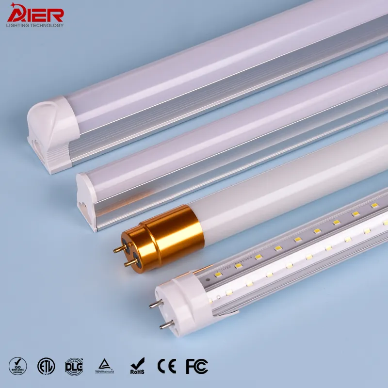 AIER illuminazione per interni OEM ODM 2Ft 3Ft 4Ft 5Ft 8Ft alluminio PC T5 T8 integrato led tube light